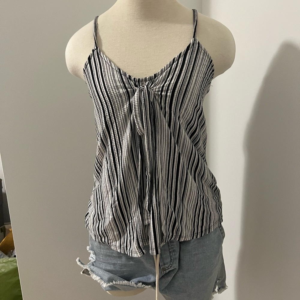 Striped flowy tank